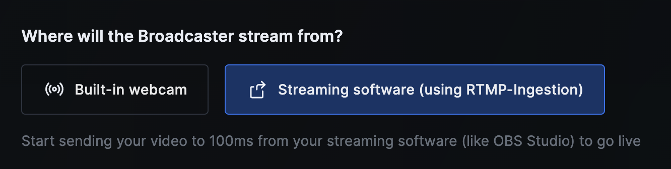 select rtmp in